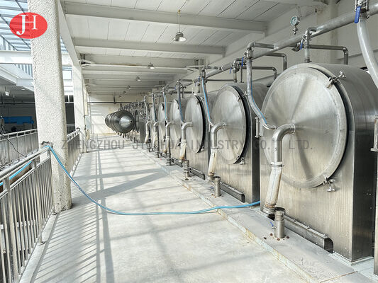 전분 슬러리 씻기와 탈수함을 위한 큰 수용량 원심 체