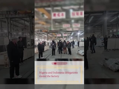 나이지리아와 인도네시아 대표단이 공장 방문