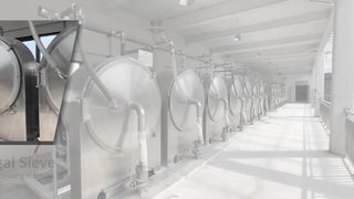 전분 가공을 위한 주문을 받아서 만들어진 카사바 전분 처리 장비 원심 체